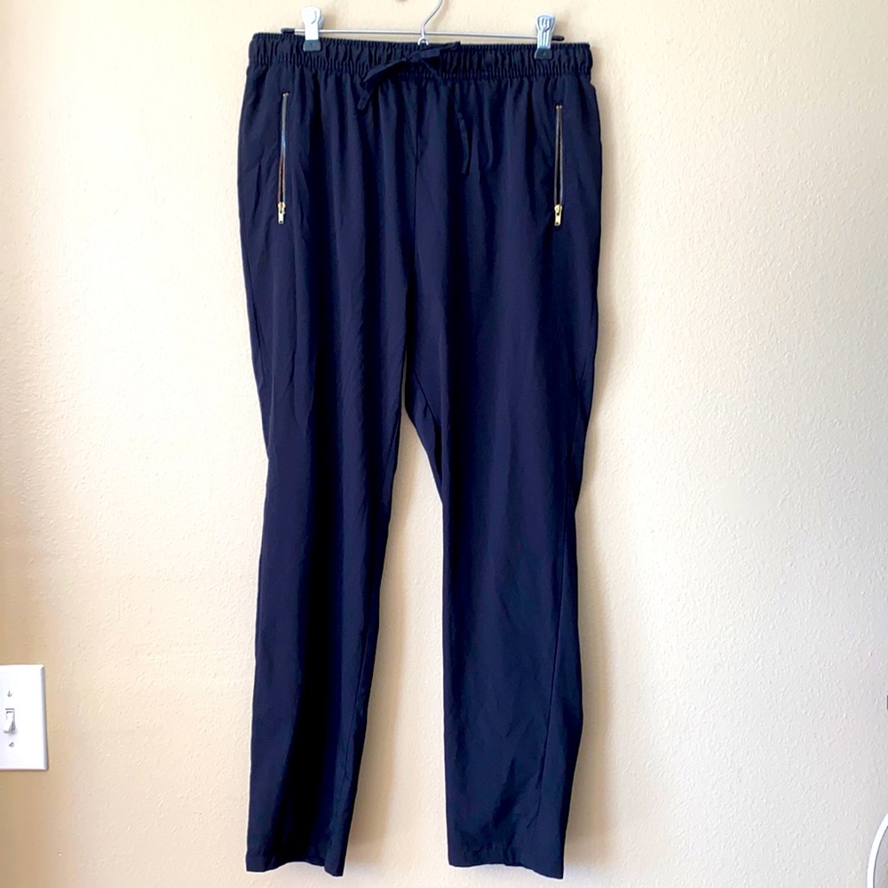 H&M Black Joggers with Zipper Pockets